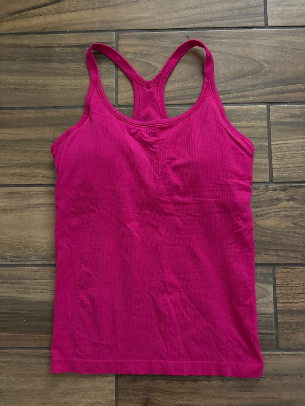 lululemon athletica Ribbed Racerback Tank - Bright Pink - Picture 1 of 3